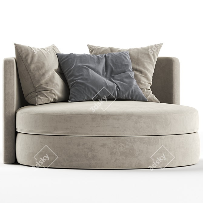 Modern Thaire Sofa: 2017 Version 3D model image 1