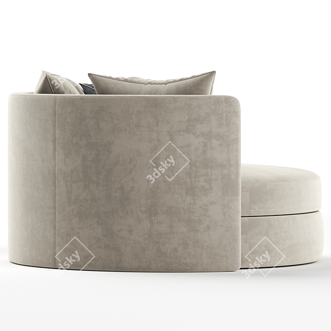 Modern Thaire Sofa: 2017 Version 3D model image 2