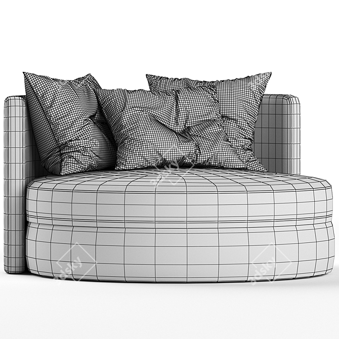 Modern Thaire Sofa: 2017 Version 3D model image 3