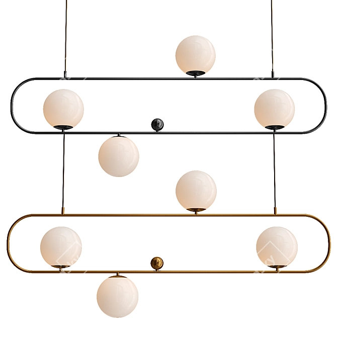 Minimalist L120 Pendant Lamp 3D model image 1