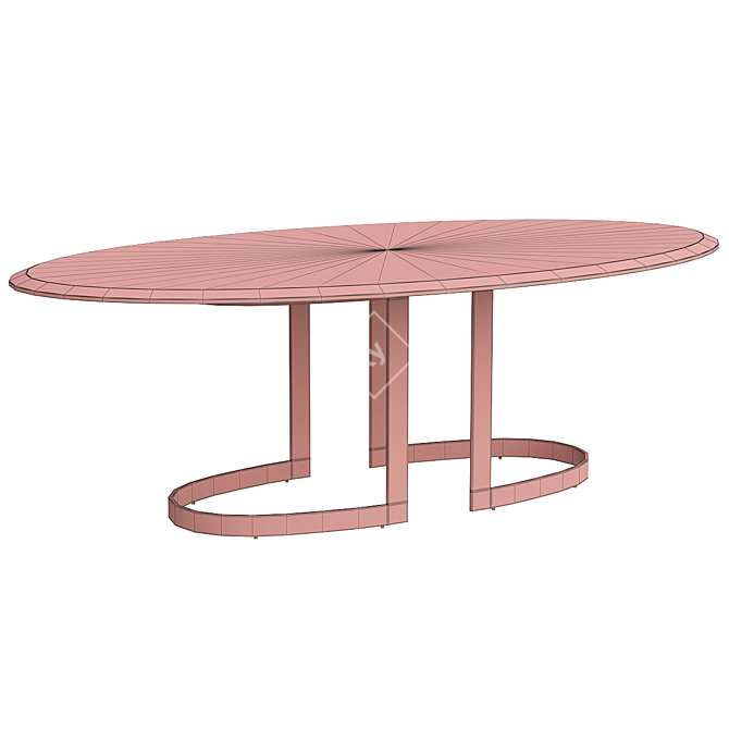  DV Home Collection Prince Tavolo Dining Table 3D model image 2