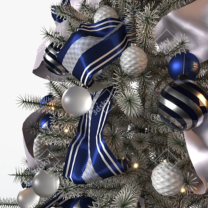  Festive Christmas Tree Decoration 3D model image 7