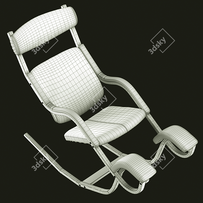 Varier Gravity Balans: Ergonomic Reclining Chair 3D model image 4