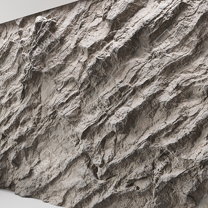 Seamless Rock Cliff Texture Pack 3D model image 3