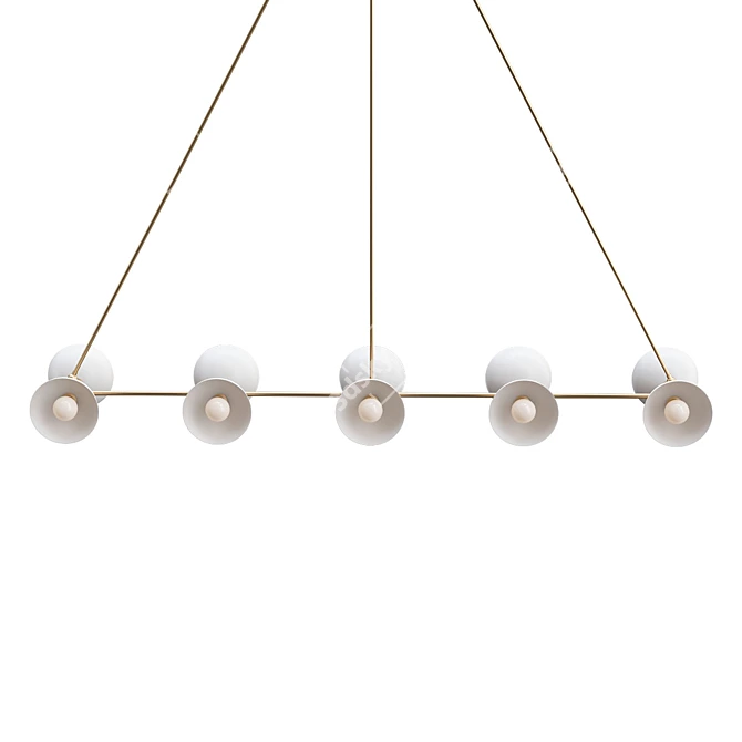 Sleek Trapeze Light Fixtures 3D model image 4