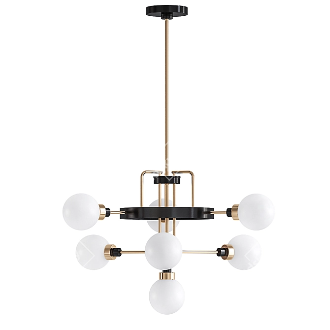 Andrea 7: Elegant 7-Light Chandelier 3D model image 1