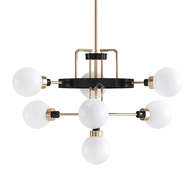 Andrea 7: Elegant 7-Light Chandelier 3D model image 3