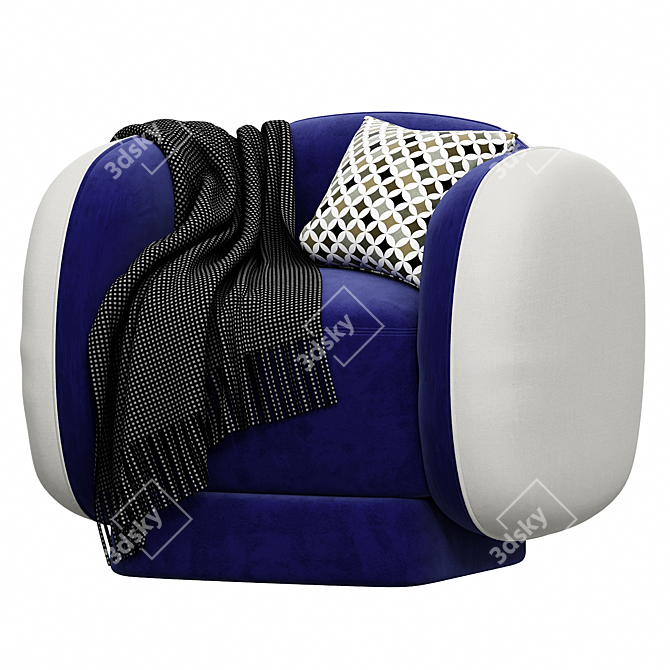 Cosmic Comfort: MAJOR TOM Armchair 3D model image 1