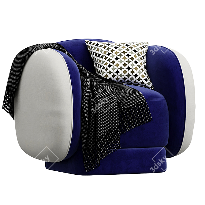 Cosmic Comfort: MAJOR TOM Armchair 3D model image 2