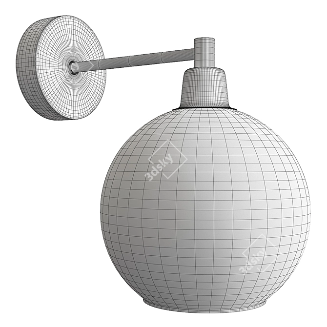 Elegant Rosaria Arte Lamp 3D model image 2