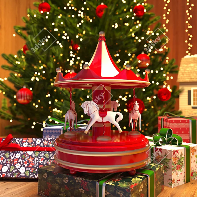 New Year Toy Store Showcase 3D model image 2