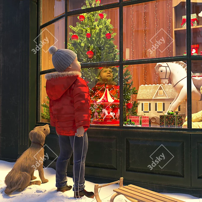 New Year Toy Store Showcase 3D model image 5