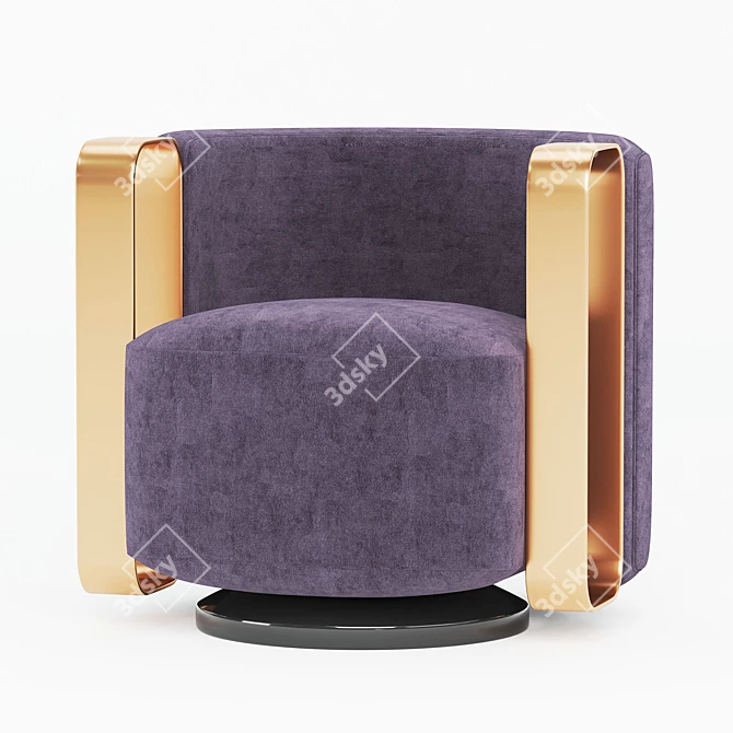 Elegant Kelly Bracelet Armchair 3D model image 1