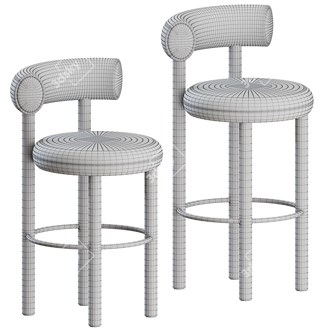 Tom Dixon Fat Stools: Sleek Counter Seating 3D model image 4