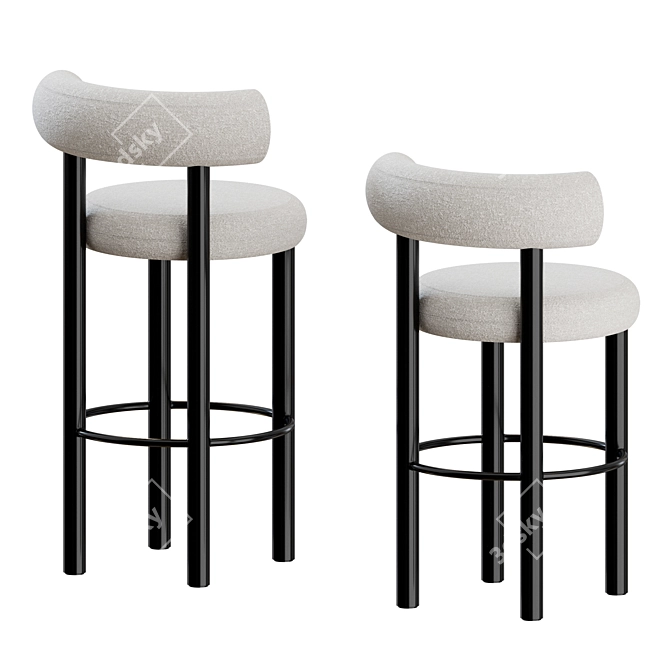 Tom Dixon Fat Stools: Sleek Counter Seating 3D model image 7