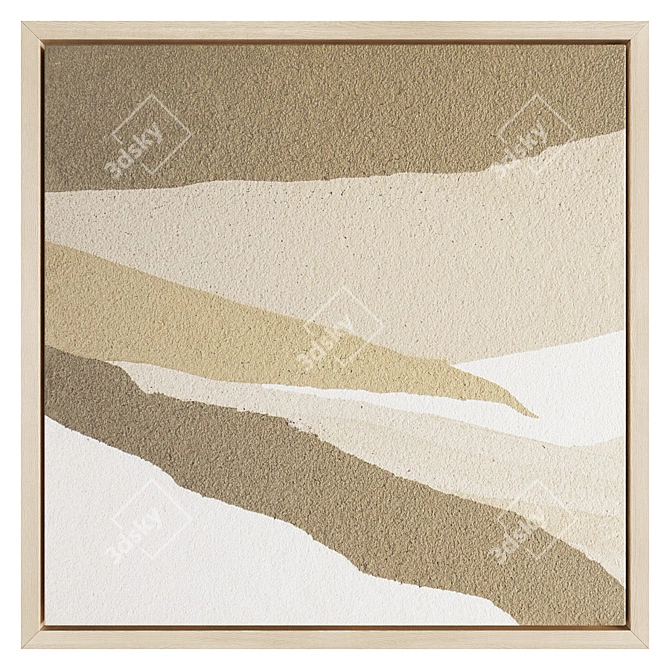 Mojave Mirage Wall Art Set 3D model image 6