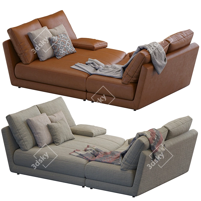 Modern Evans Sofa: Italian Elegance 3D model image 4