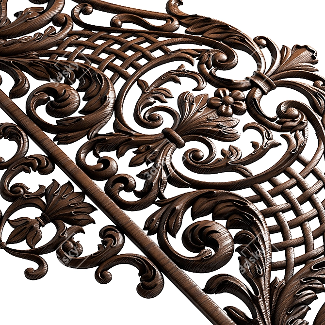 Dekor Wood Mesh: CNC-Ready Design 3D model image 6