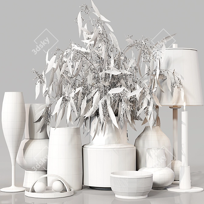 Elegant Decor Set 079: High-Quality 3D Model 3D model image 5