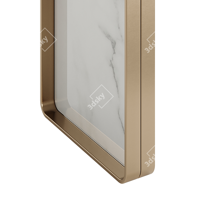 Luxury Gold Console: Exquisite Private Label Design 3D model image 14