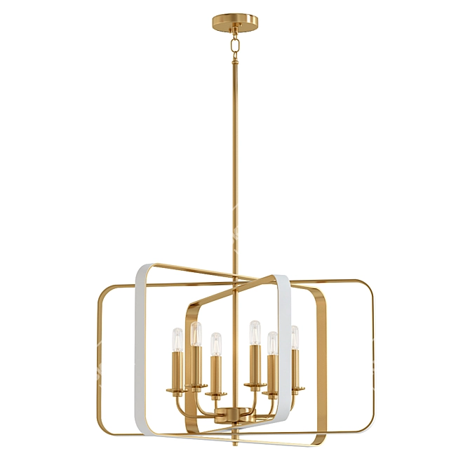 Aureum 26 - Elegant Gold Pendant Light 3D model image 1