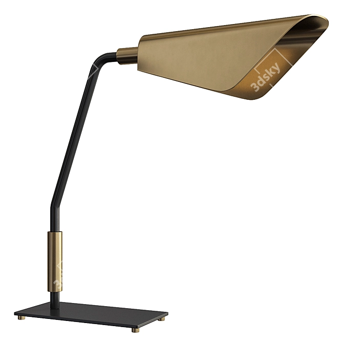 Elegant Hudson Valley Desk Lamp 3D model image 1