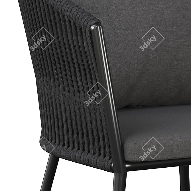 Modern Porto Dining Chair: Sleek Design & Superior Comfort 3D model image 2