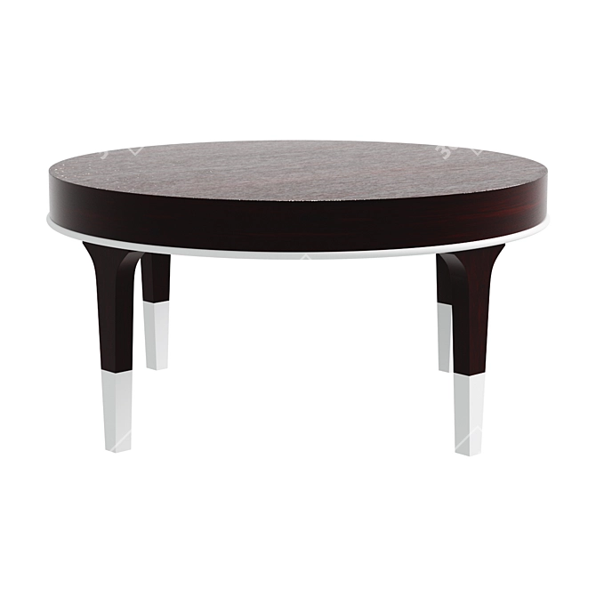 Elegant Oak Coffee Table 3D model image 1