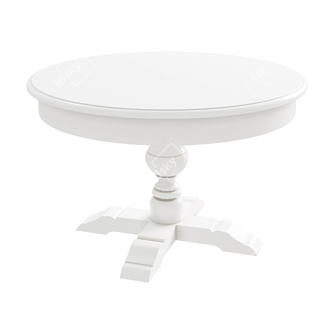 Oxford Oak Folding Dining Table 3D model image 1