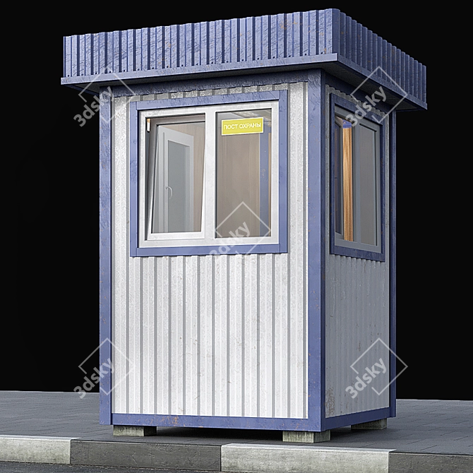 GuardPost: 3 Configurations | Security & Traffic 3D model image 4