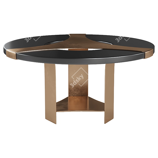 Halley Dining Set: Table & Isire Armchair 3D model image 4