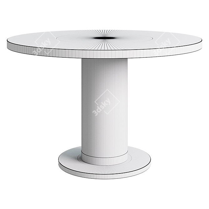 Sheffield Round Dining Table 3D model image 2