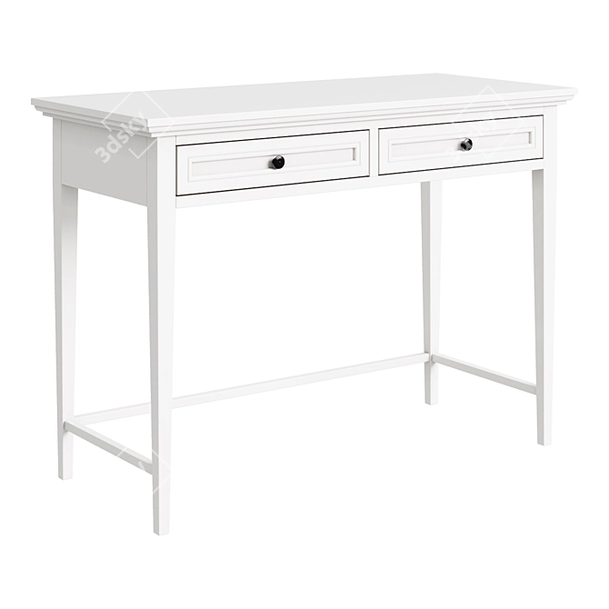 Junior Dressing Table: Compact Design with 2 Spacious Drawers 3D model image 1