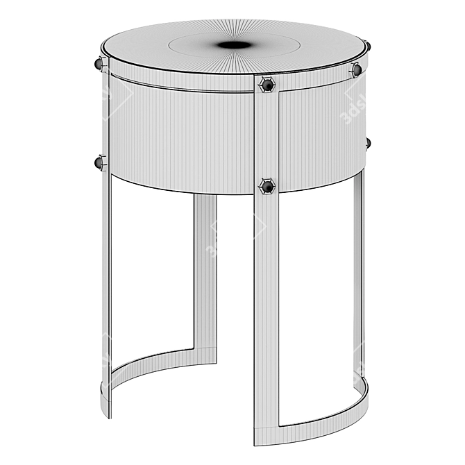 Elegant Eichholtz Coco Side Table 3D model image 2