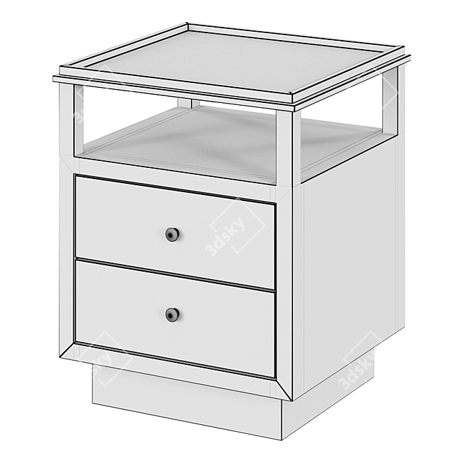 Elegant Eichholtz Bedside Table: LENOX 3D model image 2