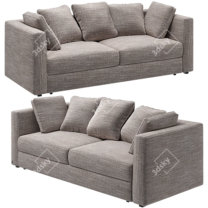 OM Rikkardo: Stylish Sofa by TANAGRA 3D model image 6