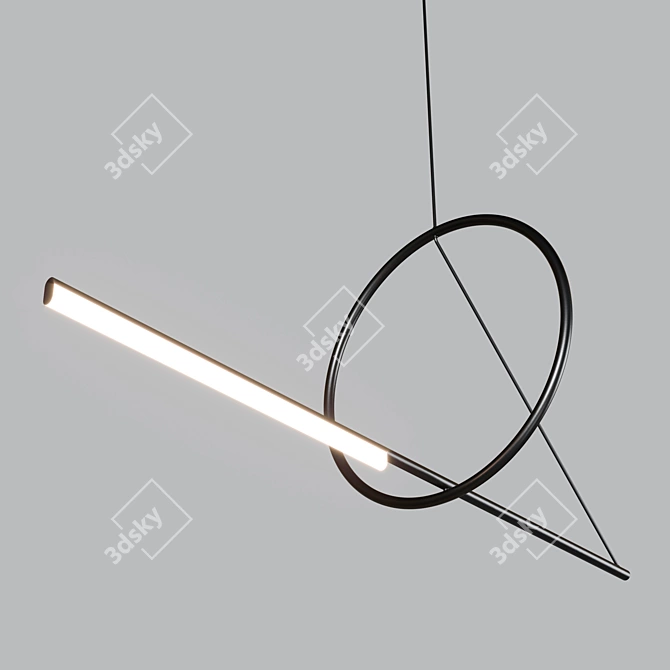 Modern Pendant Lighting - Cercle & Trait by CVL Luminaires 3D model image 3