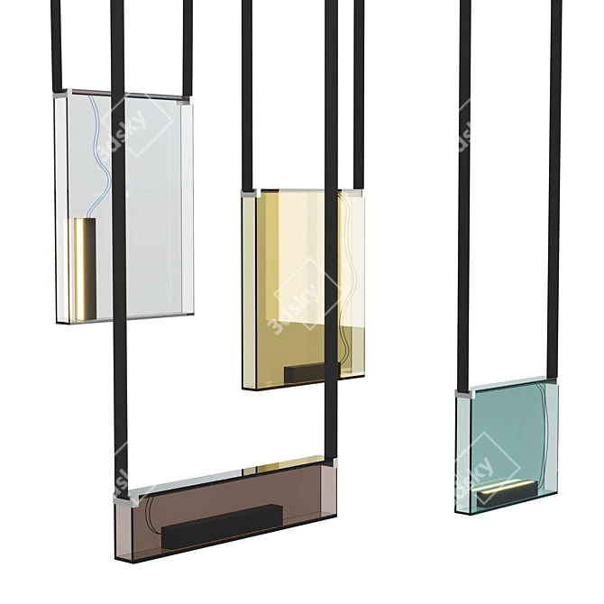 Stunning Lambert & Fils Pendant Lights 3D model image 3