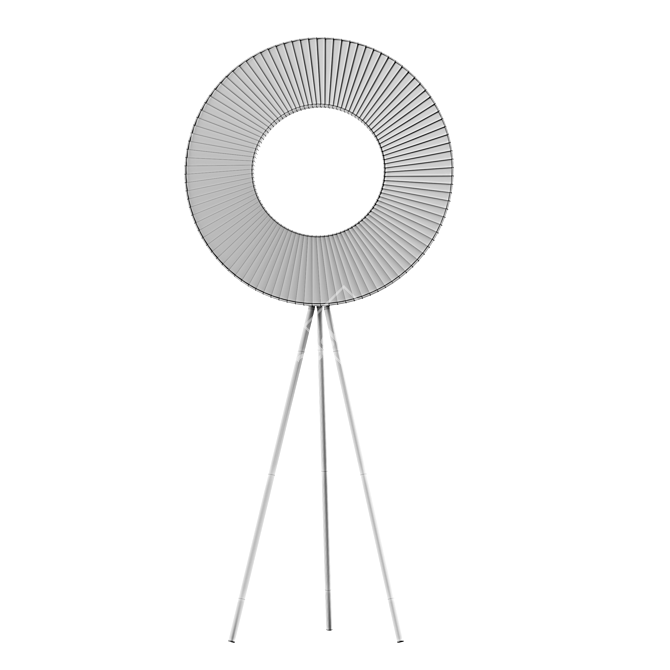 Dix heures dix Iris H590: Sleek Floor Lamp 3D model image 2