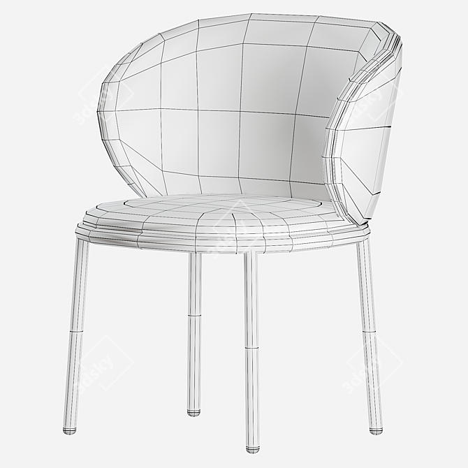 Sleek Desalto Mun Chair: Modern Design Icon 3D model image 7