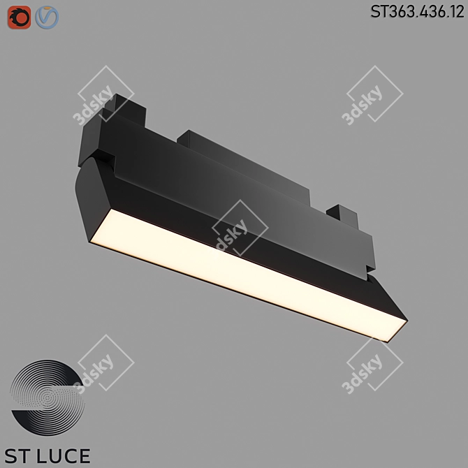 STAMI Magnetic Track Light - Modern HighTech Lighting 3D model image 1