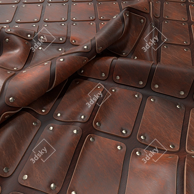 Ultimate Leather Armor Material | 4K Procedural 3D model image 1