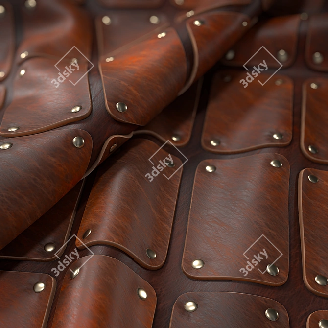 Ultimate Leather Armor Material | 4K Procedural 3D model image 3