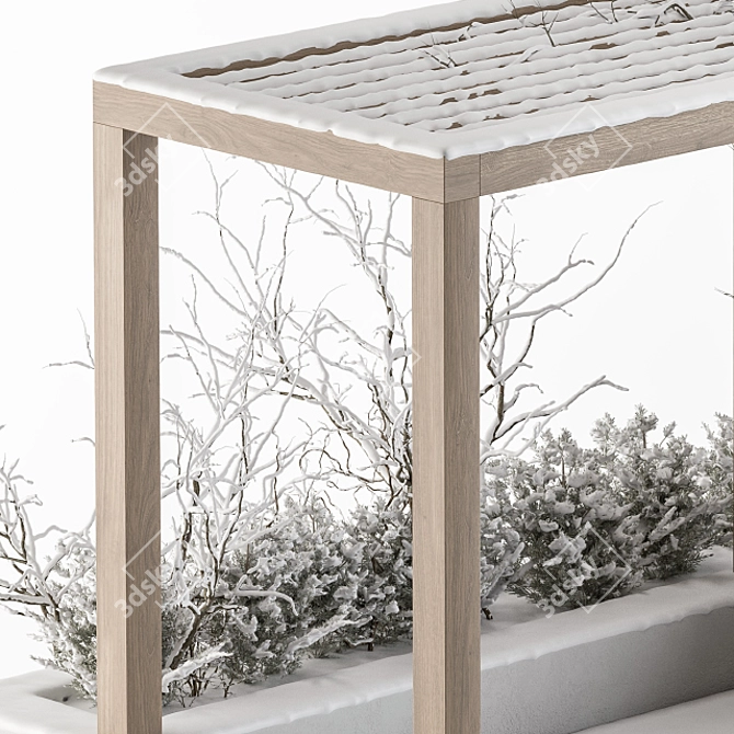 Winter Wonderland Pergola Furniture 3D model image 3