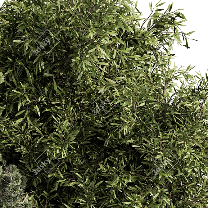 Lush Greenery Mix - 56 Piece Bush Set 3D model image 3