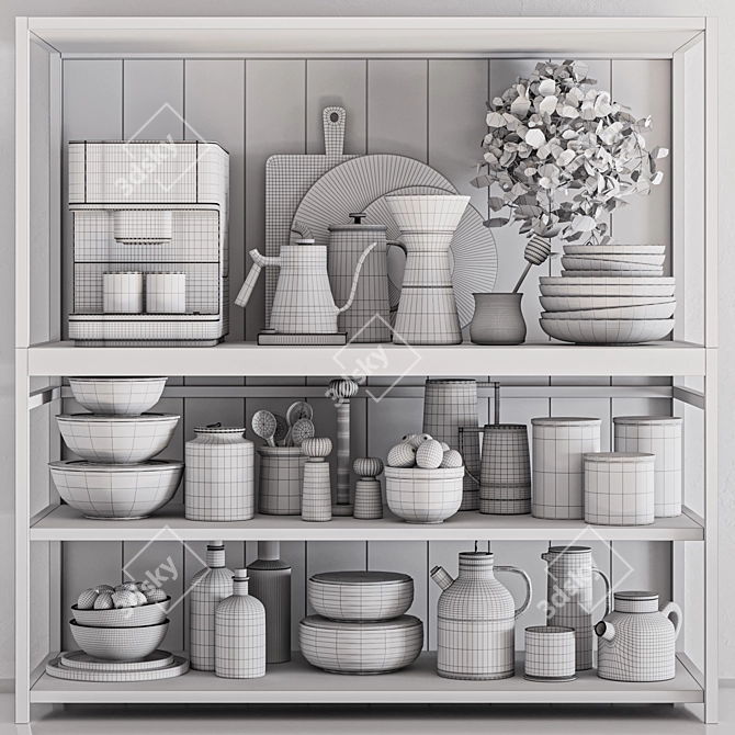  Versatile Kitchen Essentials 3D model image 6