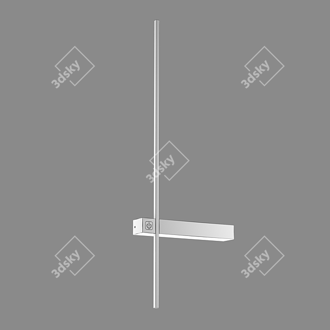 ASTENTE LED Wall Lamp - Stylish and Efficient 3D model image 3