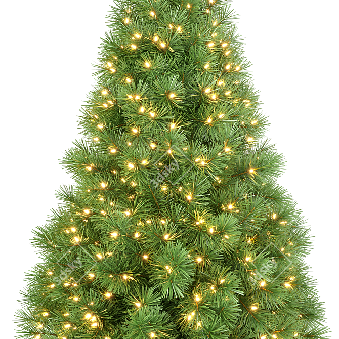 Animated Christmas Tree Set 3D model image 3