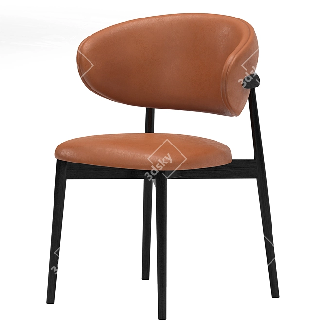 Elegant Oleandro Chair with 3D Formats 3D model image 1