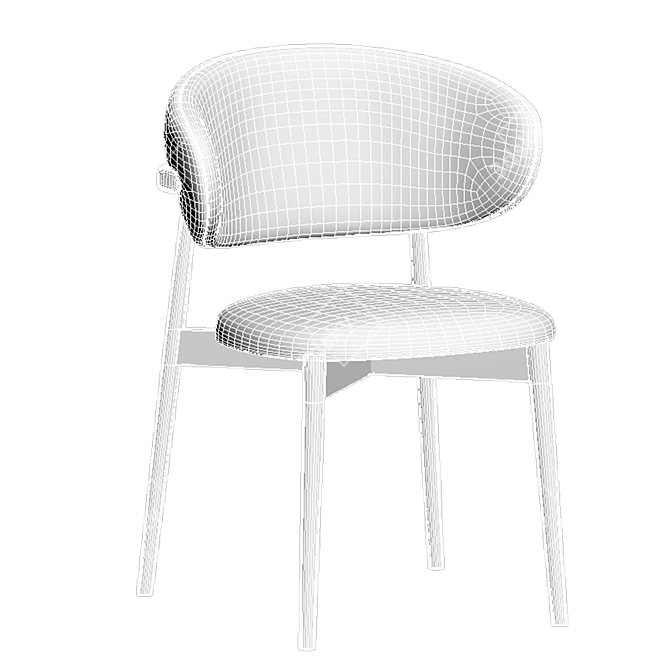 Elegant Oleandro Chair with 3D Formats 3D model image 5